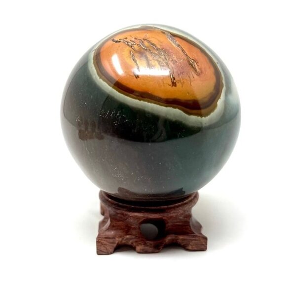 Polychrome Jasper HUGE Sphere Circle Crystal Sphere 2LBS+ - Picture 1 of 6